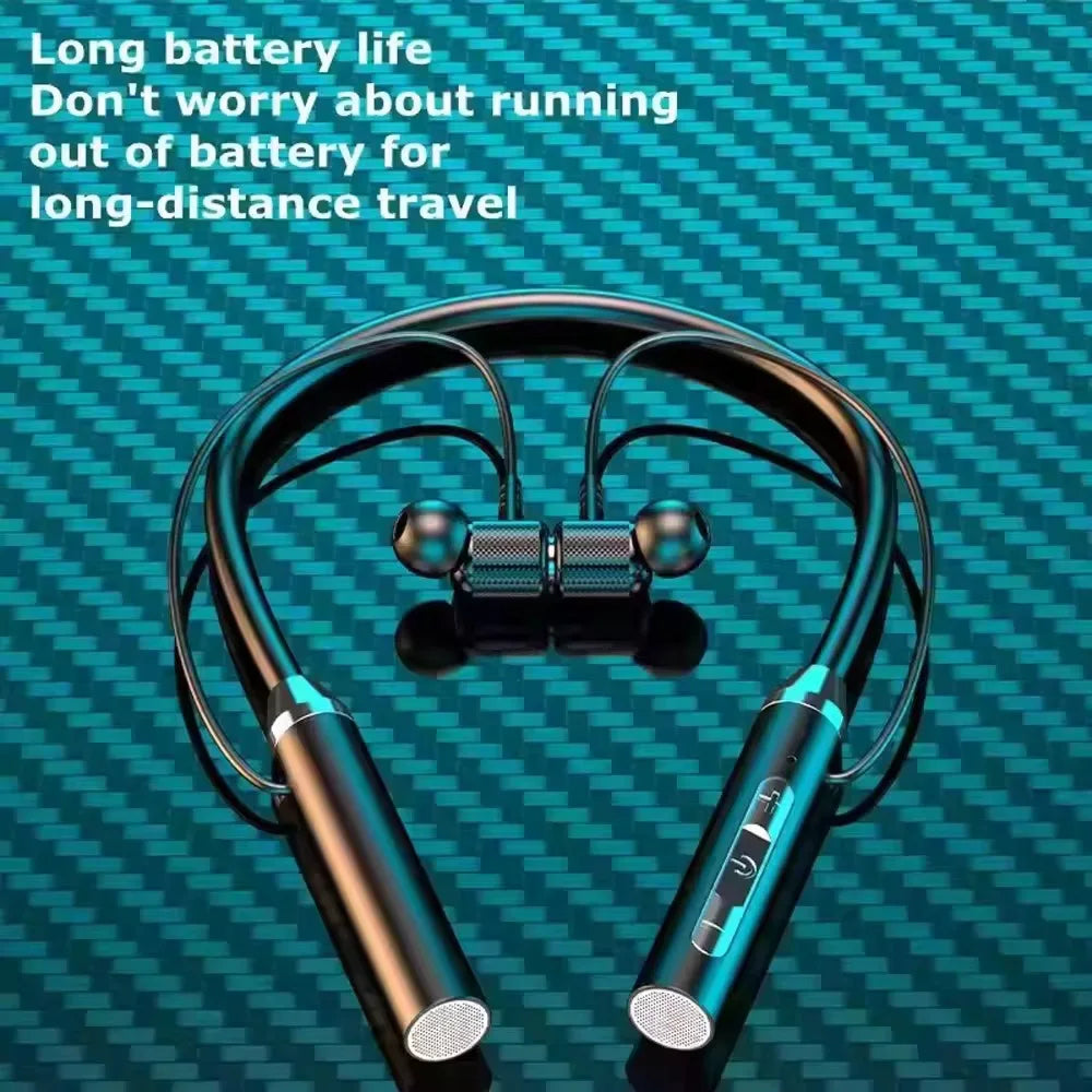 Wireless Neckband LED Earphones