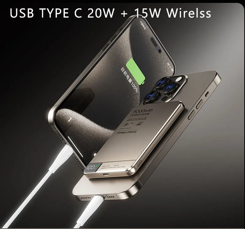Magnetic Wireless Power Bank 10000mAh/5000mAh