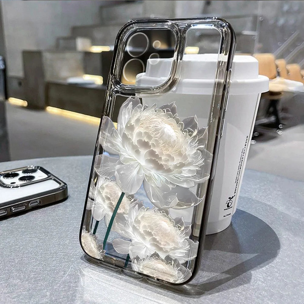 Flower Transparent Silicone Case