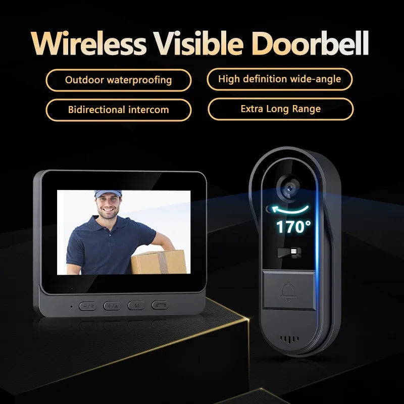 Wireless Video Doorbell 4.3"