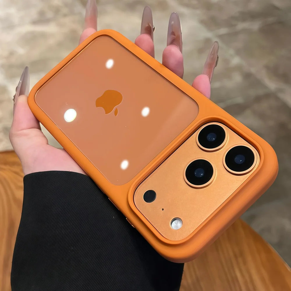 Crystal Clear Camera Button Case